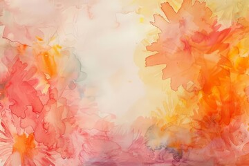 An abstract flowers motif in watercolor breathes new life into contemporary art