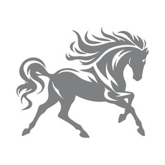 Vector illustration of horse silhouette	
