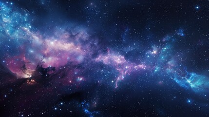 Obraz premium Celestial universe with stars and galaxies