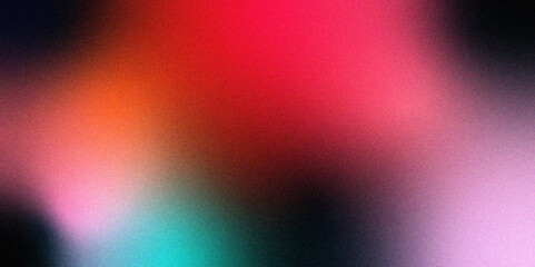 Multicolor glossy abstract background. Colorful vector modern elegant layout with blurred bright texture. Soft gradient backdrop with grain and noise. Mesh gradient Saturation shades.