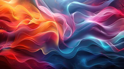 Obraz premium Colorful abstract background with vibrant swirls and dynamic shapes