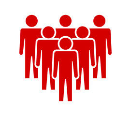 Symbol, ikona ludzi. Plik wektorowy.