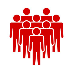 Symbol, ikona ludzi. Plik wektorowy.