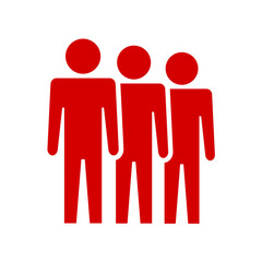 Symbol, ikona ludzi. Plik wektorowy.