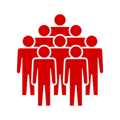 Symbol, ikona ludzi. Plik wektorowy.