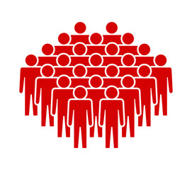 Symbol, ikona ludzi. Plik wektorowy.