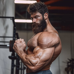 Portrait of a strong man 