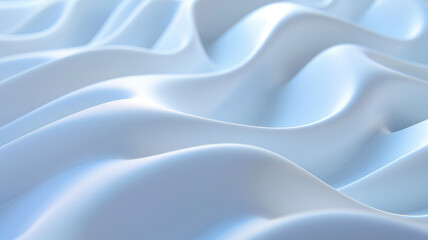 Obraz premium Seamless Loop White Color Wave Product Showcase Background. Abstract background.