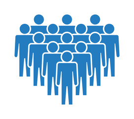 Symbol, ikona ludzi. Plik wektorowy.