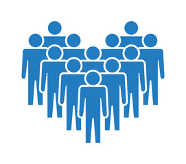 Symbol, ikona ludzi. Plik wektorowy.