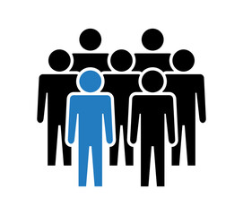 Symbol, ikona ludzi. Plik wektorowy.