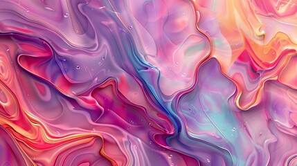 Obraz premium Colorful abstract painting with a smooth, fluid texture.