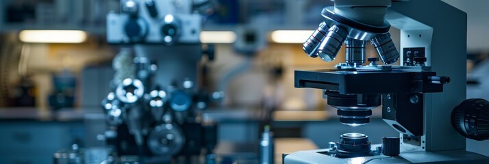 Scanning electron microscope in a physical lab, computer education, atom observation, nano