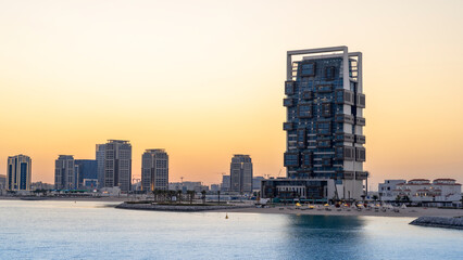 waterfront hotel Qetaifan Island in Qatar