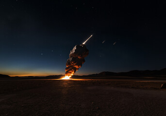 The universe's fury unleashed as a "meteorite slams" into our world.