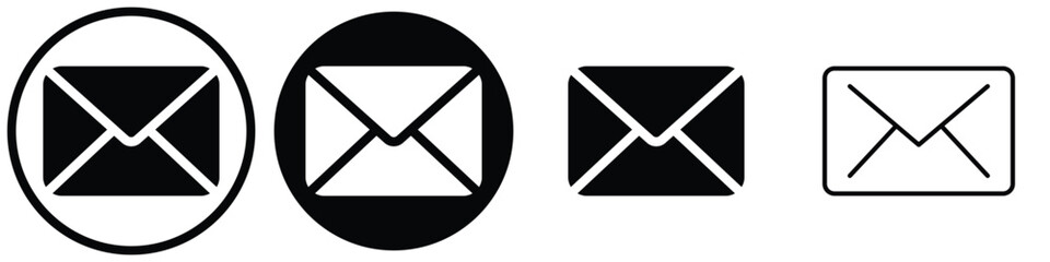 Mail icon set. email icon vector. E-mail icon. Envelope illustration. Envelope icon, Mail icon vector for web, computer and mobile app