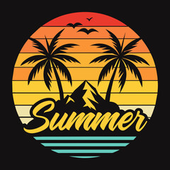  Summer vibes vector illustration. This is an editable file.

