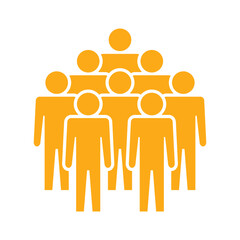 Symbol, ikona ludzi. Plik wektorowy.