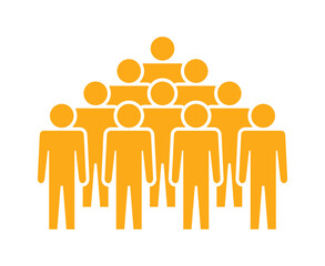 Symbol, ikona ludzi. Plik wektorowy.