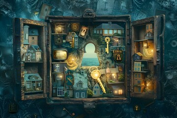 Surreal Symbolic Representation of the Underwriting Process Granting Access to Financial Benefits