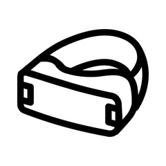 Virtual reality VR helmet icon Vector Illustration isolated © Esfir