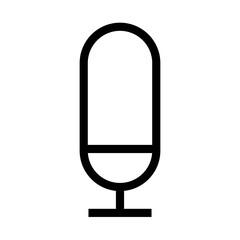 microphone Icon vector illustration isolated on white