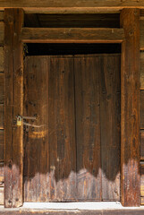 old wooden door