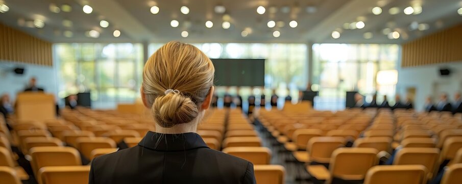 School secretary efficiently handling lastminute ceremony changes and announcements, indispensable in orchestrating the day s events