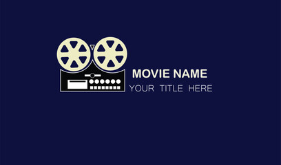 Movie logo design illustration