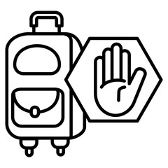 Trip cancellation icon