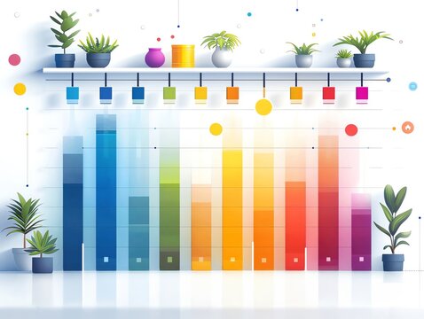 Sleek, straightforward design of a Gantt chart organizing the stages of a product launch, from concept to market
