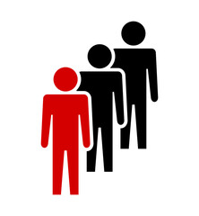 Symbol, ikona ludzi. Plik wektorowy.