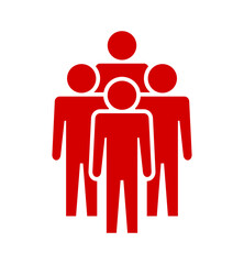 Symbol, ikona ludzi. Plik wektorowy.