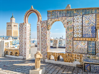 Traditional rooftop in Tunis, Tunisia