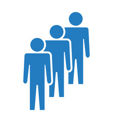 Symbol, ikona ludzi. Plik wektorowy.