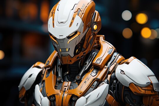 Bot robot glowing eye