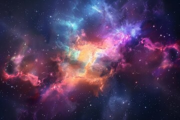 Naklejka premium Milky way Galaxy with Stars and space dust in the Universe.