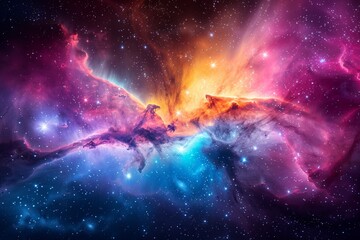 Milky way Galaxy with Stars and space dust in the Universe.