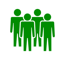 Symbol, ikona ludzi. Plik wektorowy.