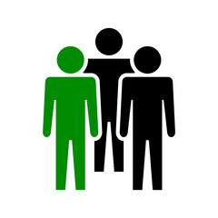 Symbol, ikona ludzi. Plik wektorowy.