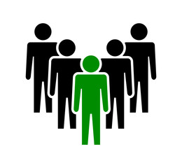 Symbol, ikona ludzi. Plik wektorowy.