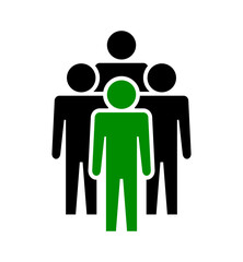 Symbol, ikona ludzi. Plik wektorowy.