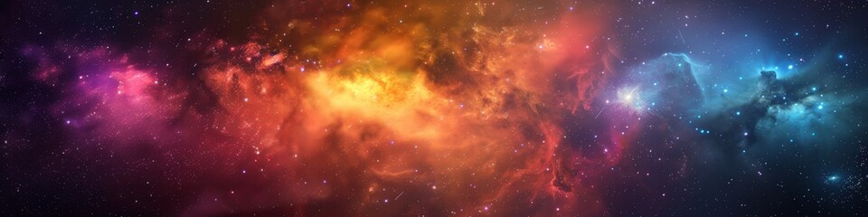 Naklejka premium Milky way Galaxy with Stars and space dust in the Universe. Video game background, screen wallpaper