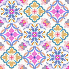 Tile traditional motif  pattern seamless background