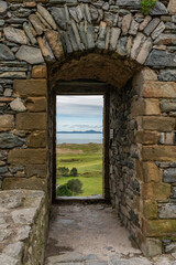 Views of Harlech Castle on the North wales coast