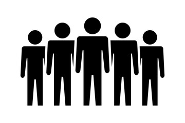 Symbol, ikona ludzi. Plik wektorowy.