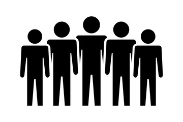Symbol, ikona ludzi. Plik wektorowy.