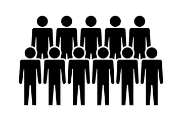Symbol, ikona ludzi. Plik wektorowy.