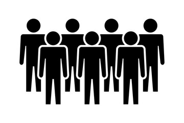 Symbol, ikona ludzi. Plik wektorowy.