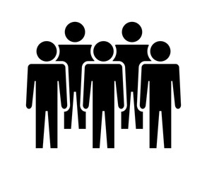 Symbol, ikona ludzi. Plik wektorowy.